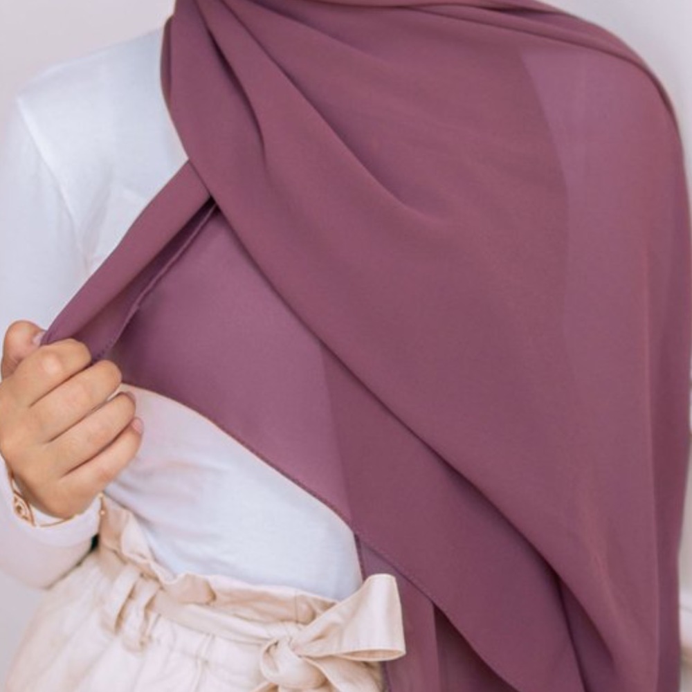 Georgette chiffon rectangle hijab